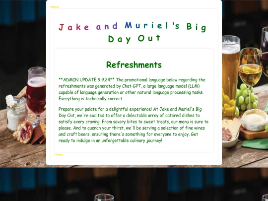 refreshmentspage screenshot