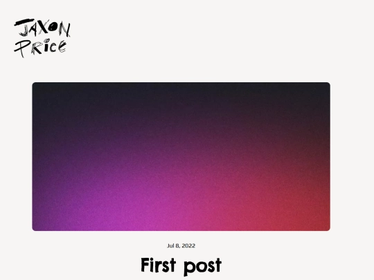 blog/first-post screenshot