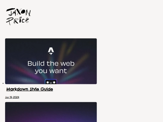 blog screenshot