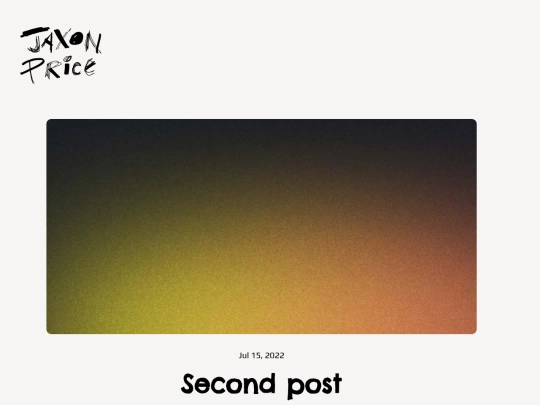 blog/second-post screenshot