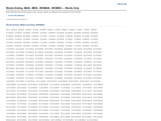 word-lists/man-woman-words screenshot
