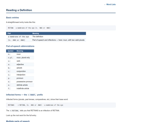 word-lists/reading-a-definition screenshot