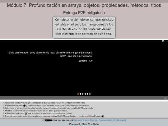 Modulo7ProfundizacionEnArraysObjetosPropiedadesMetodosTipos/T7EntregaP2PObligatoria screenshot