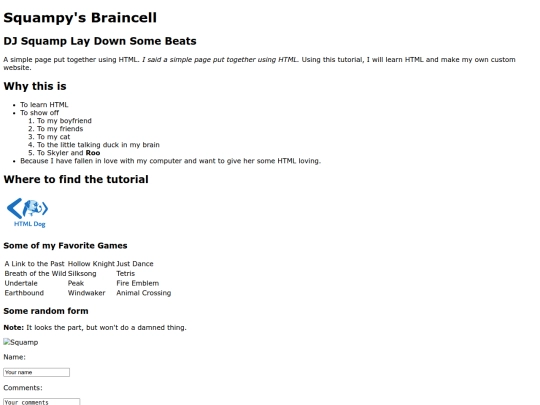 myfirstpage screenshot