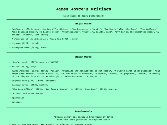 bibs/writings screenshot
