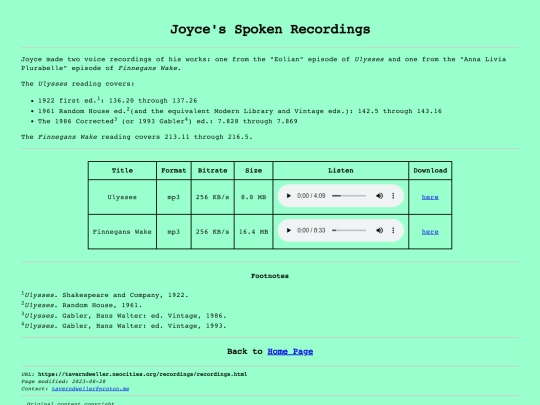 recordings screenshot