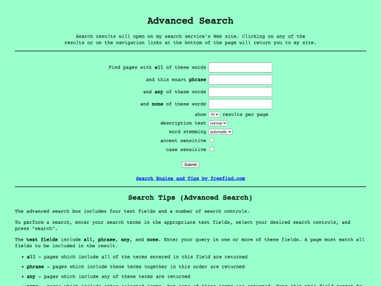 search/advanced screenshot