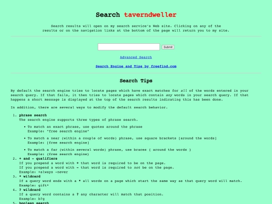search screenshot