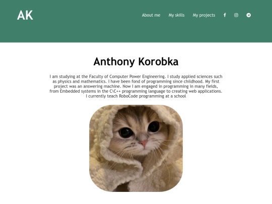 WebProfile/Main screenshot
