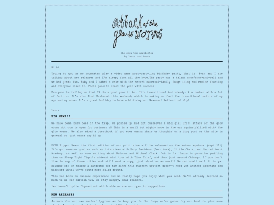 newsletters/aotgw5 screenshot