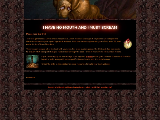 pages/ihavenomouthandimustscream screenshot