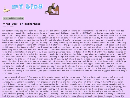 blog screenshot