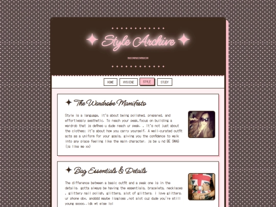 style screenshot