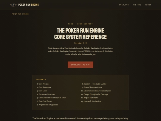 poker-run-engine/srd screenshot
