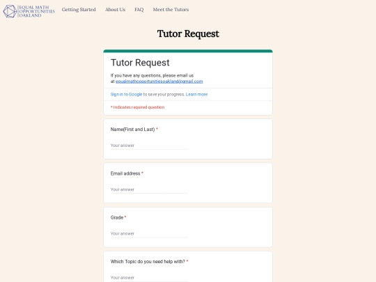 tutorrequest screenshot