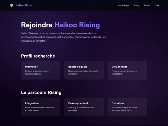 recrutement screenshot