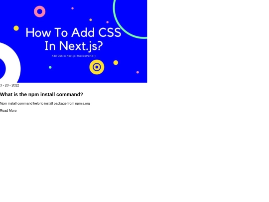 blog/category/npmcli screenshot