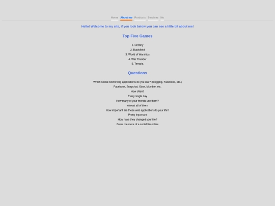 index screenshot