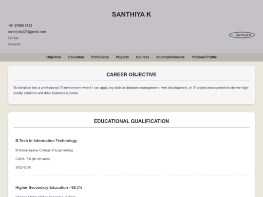 PORTFOLIO screenshot
