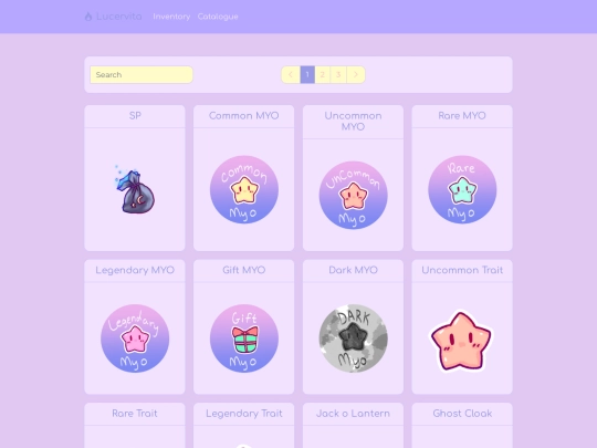 catalogue screenshot