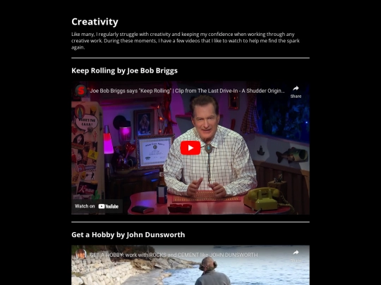 archives/creativity screenshot