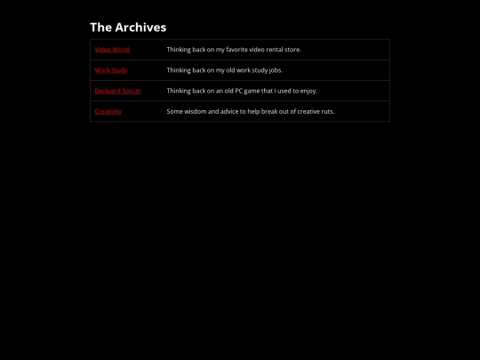 archives screenshot