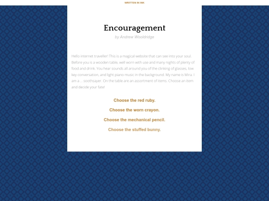 encouragement screenshot