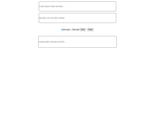 VigenereCipher screenshot