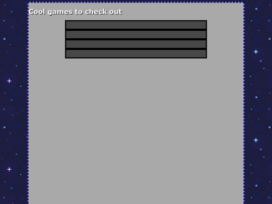 games screenshot
