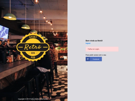 retro-sport-pub/login-cliente screenshot