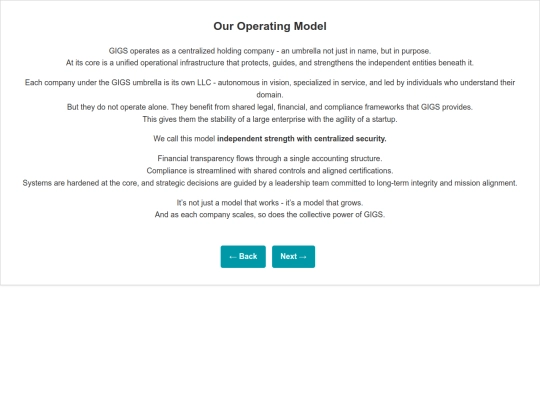 OurOperatingModel screenshot