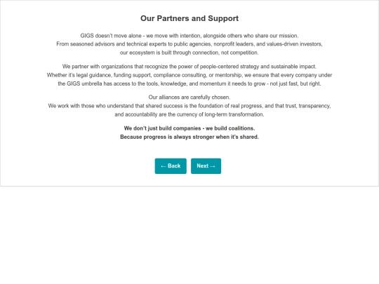 OurPartnersAndSupport screenshot