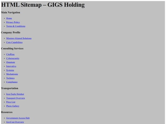 sitemap screenshot