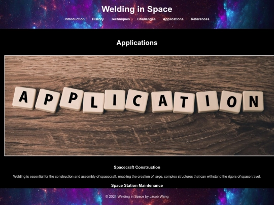 applications screenshot