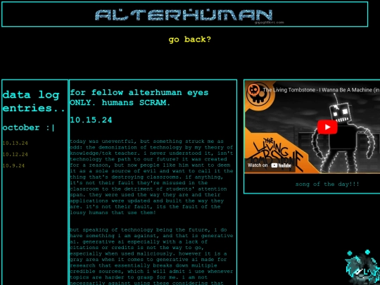 miscellaneous sites/EXTRA BLOG/ALTERHUMAN_BLOG screenshot
