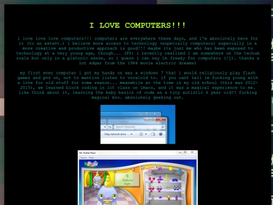 miscellaneous sites/SHRINES/computers screenshot