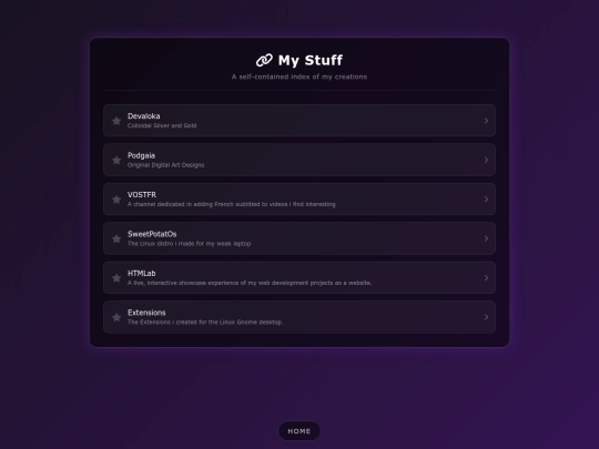 MyStuff screenshot