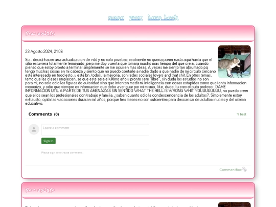 blog screenshot