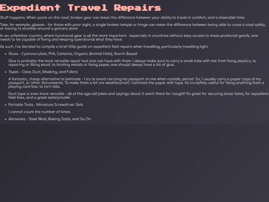 repairs screenshot