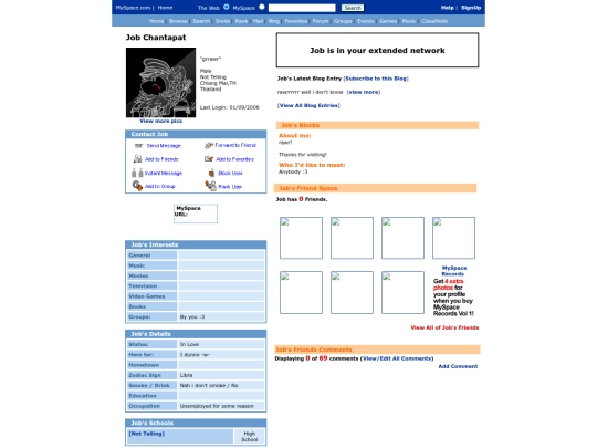 myspace screenshot