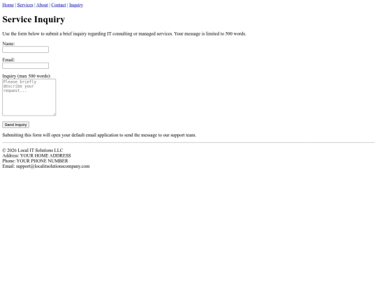 inquiry screenshot