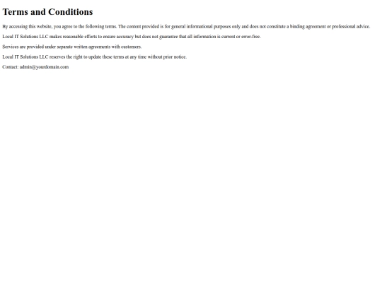 terms screenshot