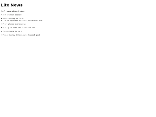 index screenshot