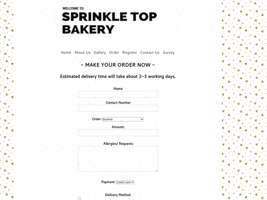 order screenshot