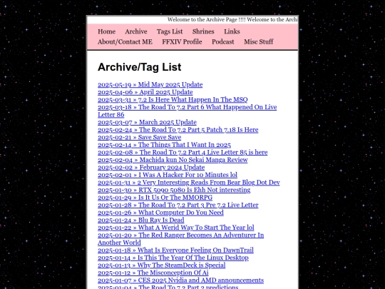 archive screenshot