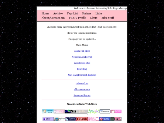 links screenshot