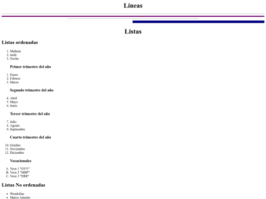 listas y lineas/Listas y Lineas screenshot