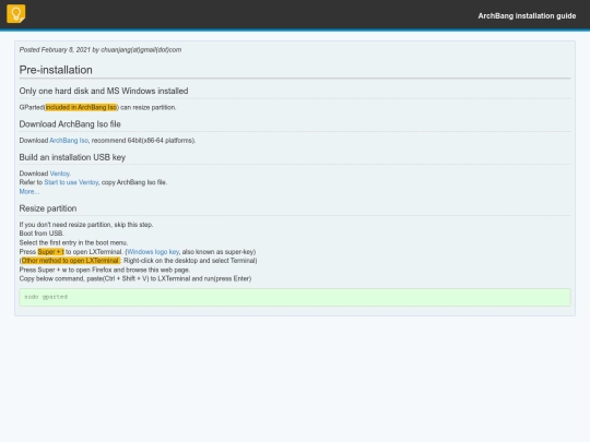 archbang/en screenshot
