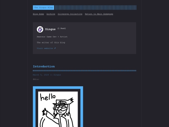 blog/authors/dingus screenshot