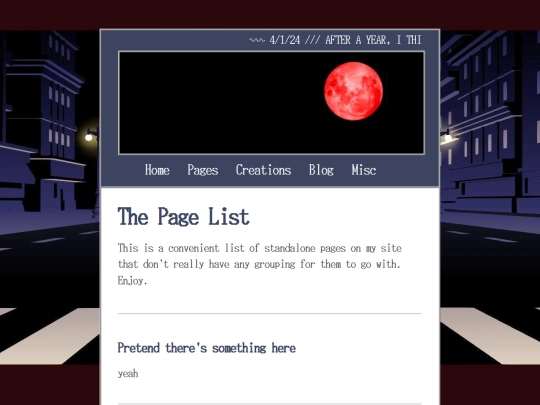 pages screenshot